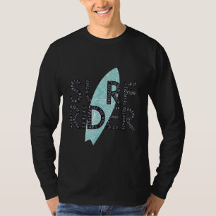 Surf Rider Typografie surfplank ummer Quotes Surf T-shirt