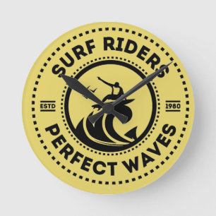 Surf Rider Wandklok Ronde Klok