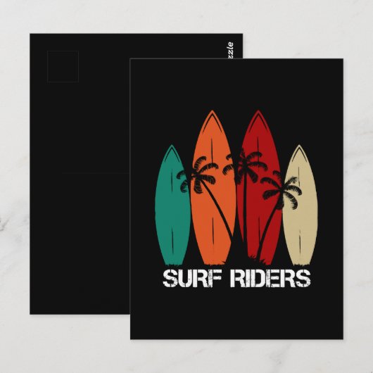 Surf Riders Briefkaart (Voorkant / Achterkant)