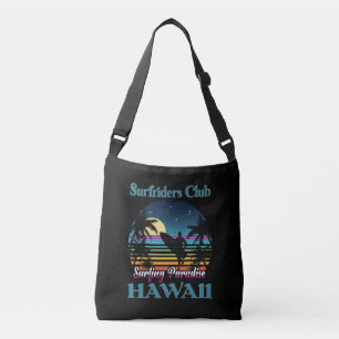 Surf riders Club, Surfing Paradise, Hawaii Crossbody Tas