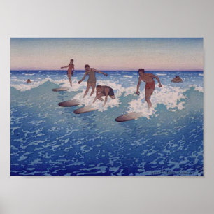 'Surf-Riders, Honolulu' - Affiche