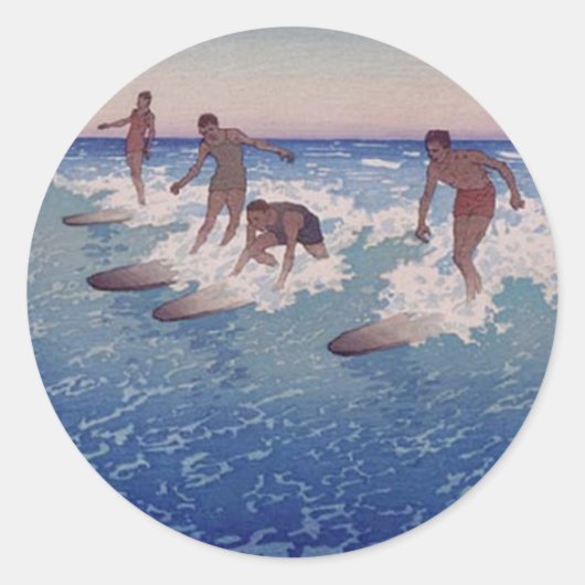 'Surf-Riders, Honolulu' - Sticker (Devant)