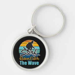 Surf Riders Vangen de Golven Sleutelhanger