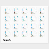 surf ronde sticker (Vel)