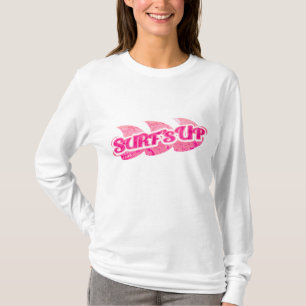 Surf Roze meisjes zwaaien hooi of t-shirt