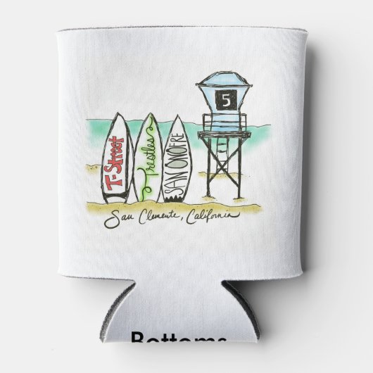 Surf San Clemente Blikjeskoeler (Voorkant)