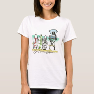 Surf San Clemente Vrouwentank T-shirt
