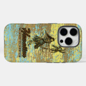 Surf Shack Hawaiian Faux Wood Surfboard Geel Case-Mate iPhone Case (Achterkant (horizontaal))