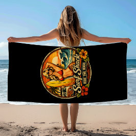 Surf Shack Surfer Pin-Up | Ride The Waves Surfing Strandlaken