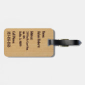 Surf Sign Customize Monogram Hawaiian Surfboards Bagagelabel (Achterkant horizontaal)