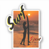 SURF STICKER (Voorkant)