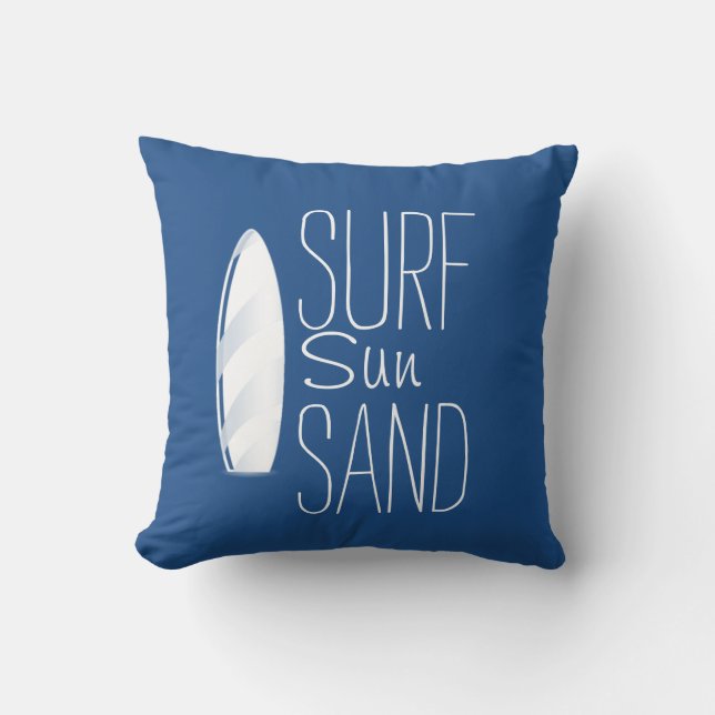 Surf Sun Sand Pillow Kussen (Voorkant)