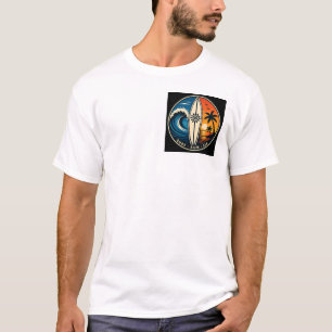 Surf Sun Sea Vintage Badge – Surfplank Zonsonderga T-shirt