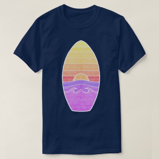 Surf Sunset été TShirt (Design devant)