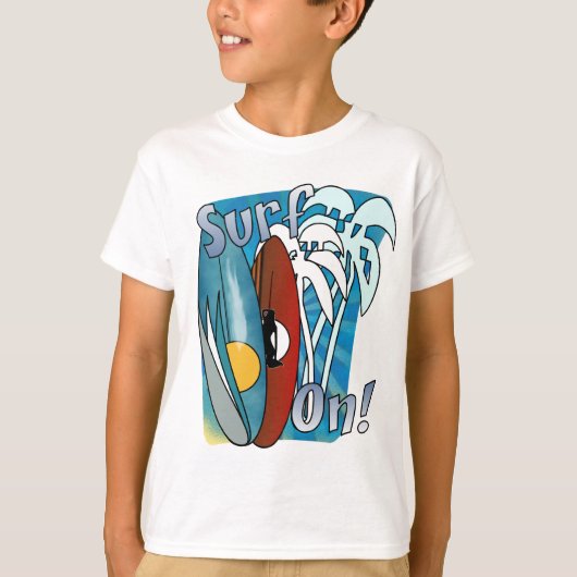 Surf sur le T-shirt d'enfants (Devant)