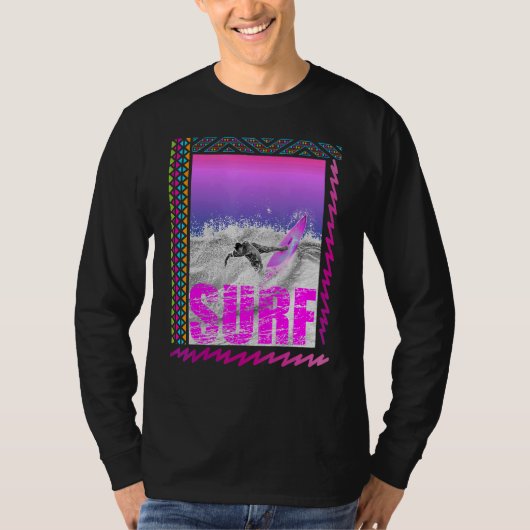Surf  Surf Draag 80s Retro Grafisch T-shirt (Voorkant)