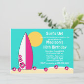 Surf  Surf Nage Invitation d'anniversaire (Debout devant)