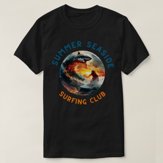 Surf surf Vagues estivales Mer No2 TShirt (Design devant)