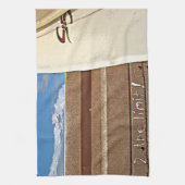 Surf surfboard 2the limit surfing Brown blue Theedoek (Verticaal)