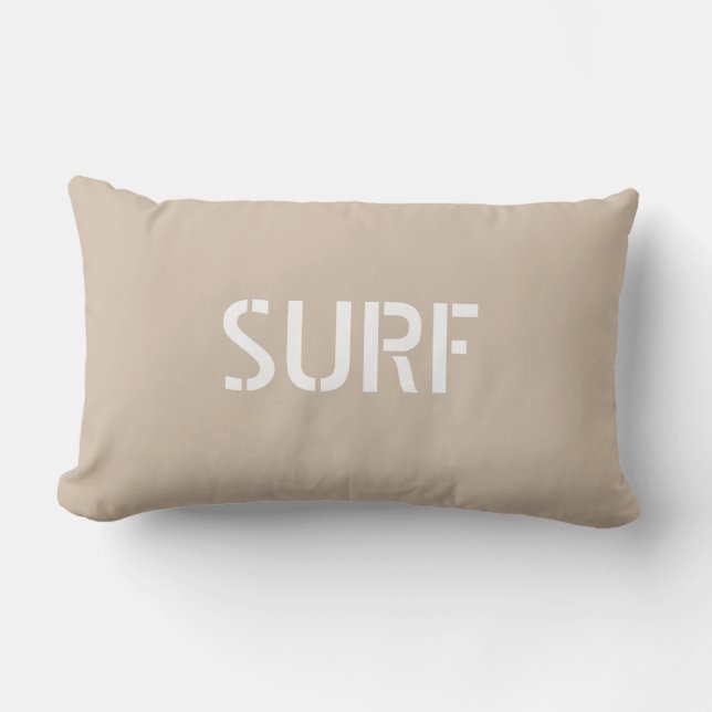 Surf Surfer Beach Life beige Kussen (Voorkant)