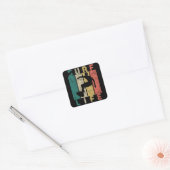 surf surfer gift vierkante sticker (Envelop)