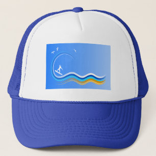 Surf surfer surfbaar Silhouette Blue Pet