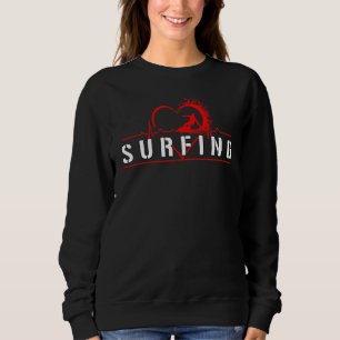 Surf Surfer Surfer Surfende hartslaggolven Vrouwen Trui