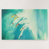 Surf Surfeurs Surfing Sea Wave Puzzle (Horizontal)