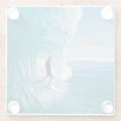 Surf Surfred Glazen Onderzetter (Achterkant)