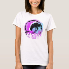 Surf T-Shirt, "Aloha Wave", voor vrouwen T-shirt