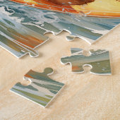 Surf Teddy Bear Puzzel: Avontuurlijke Puzzel (Zijkant)