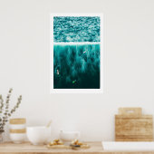 Surf Triptiek Kunstprints Scandi Oceaan Strand Poster (Keuken)
