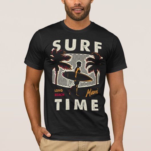 Surf - Tropical Beach Vibes T-Shirt (Devant)