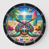 Surf Turtle Beach Welcome Horloge (Recto)