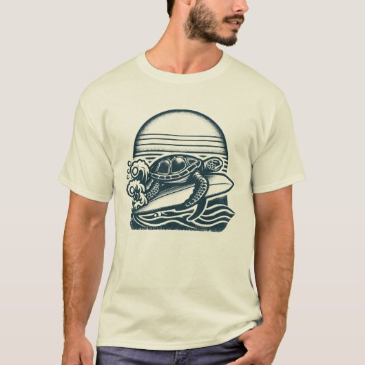 Surf Turtle T-shirt (Voorkant)