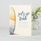 Surf Up Brah Surfing Beach Invitation (Debout devant)