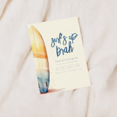 Surf Up Brah Surfing Beach Invitation
