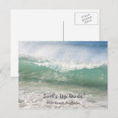 Surf-up-Briefkaart Briefkaart (Voorkant / Achterkant)