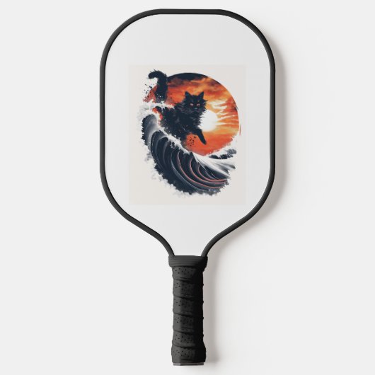 Surf Up Cat Pickleball Paddle (Voorkant)
