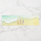 Surf Up Étiquette The Big One Surfer Anniversaire (Étiquettes simples)