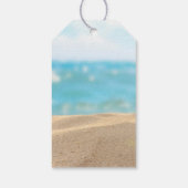 Surf Up  Floral Baby shower Cadeaulabel (Achterkant)