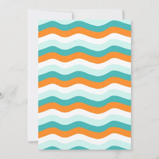 Surf-up Surf Beach Surfs Birthday Invitation Kaart (Achterkant)