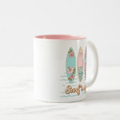 Surf Up Surfboard Beach Mug (Devant droit)