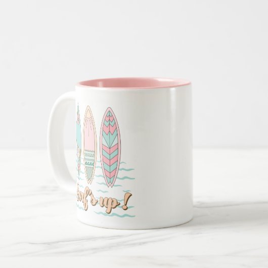 Surf Up Surfboard Beach Mug (Devant gauche)