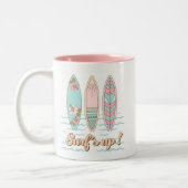 Surf Up Surfboard Beach Mug (Gauche)