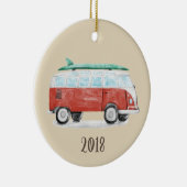 Surf Van Keepomwille Jaar Keramisch Ornament (Rechts)