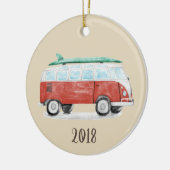 Surf Van Keepomwille Jaar Keramisch Ornament (Links)