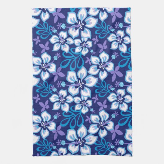 SURF van oerwoud (BLUE COMBO) Theedoek (Verticaal)