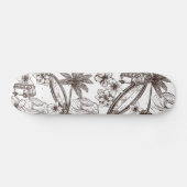 Surf Van Palms Surfboard Hawaiian Skateboard (Horizontaal)