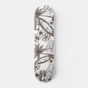  Surf Van Palms Surfboard Hawaiian Skateboard